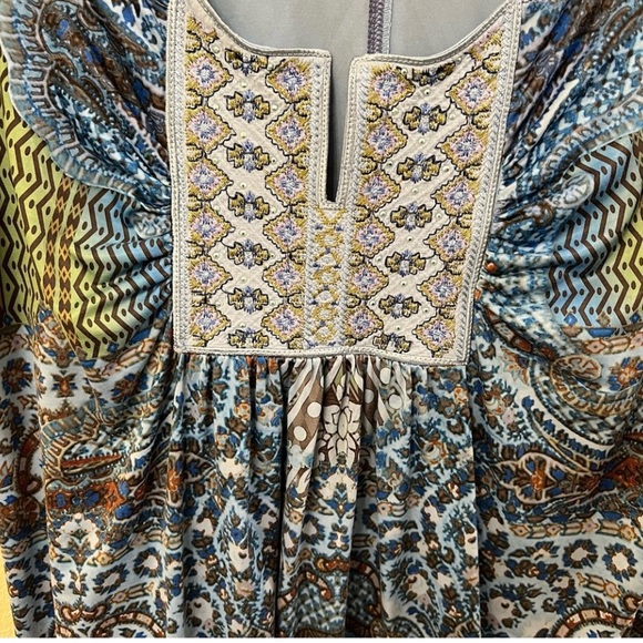 Apt. 9 Multi Color Blue Black Scoop Neck Top Size 1X - Picture 2 of 4